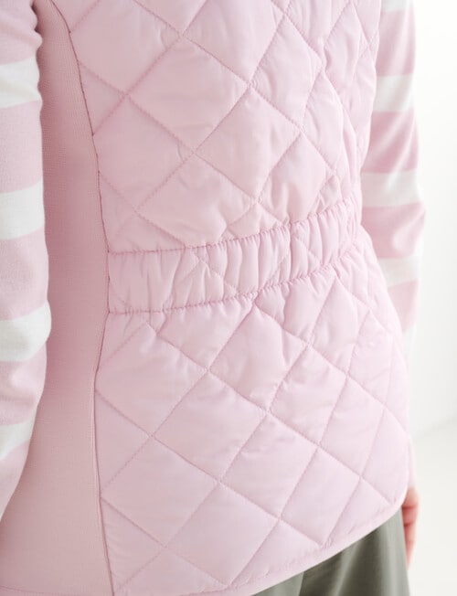 Ella J Puffer Vest, Pale Pink product photo View 07 L