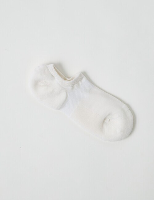 DS Socks Liner Merino Cushion Sole Sock, White, 5-11 product photo
