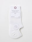 DS Socks Liner Merino Cushion Sole Sock, White, 5-11 product photo View 02 S