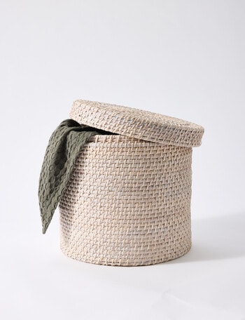 Tilly Home Riley Rattan Storage Basket, 32cm product photo