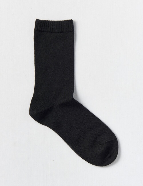 DS Socks Merino Cashmere Crew Sock, Black, 5-11 product photo