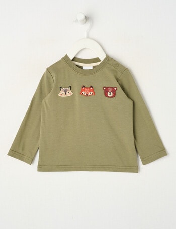 Teeny Weeny Play Time Long Sleeve Tee, Green product photo