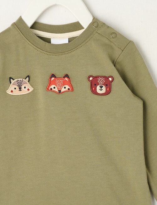 Teeny Weeny Play Time Long Sleeve Tee, Green product photo View 02 L