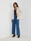 Whistle Pea Coat, Oat Marle product photo View 03 S