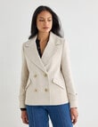 Whistle Pea Coat, Oat Marle product photo View 04 S
