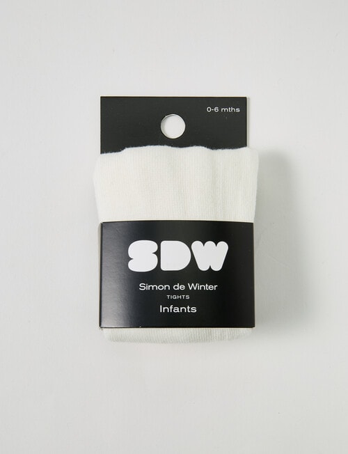 Simon De Winter Bow Tights, 1-Pack, Ivory product photo View 02 L