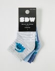 Simon De Winter Dino Crew Sock, 3-Pack, Blue product photo View 02 S