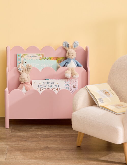 Teeny Weeny Scalloped Book Storage, Pink product photo View 02 L