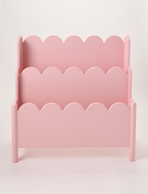Teeny Weeny Scalloped Book Storage, Pink product photo View 03 L