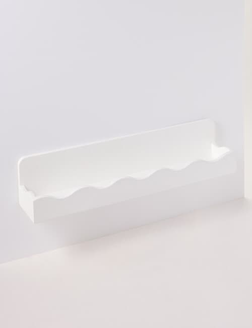 Teeny Weeny Wavy Shelf, White product photo