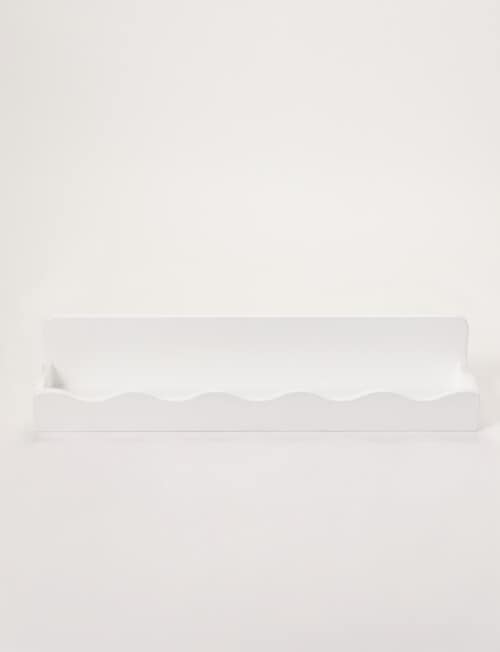 Teeny Weeny Wavy Shelf, White product photo View 03 L