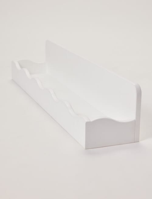 Teeny Weeny Wavy Shelf, White product photo View 04 L