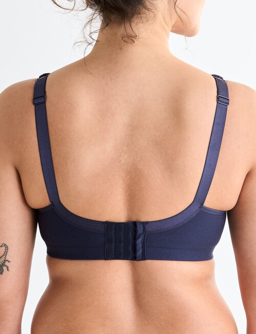 Lyric Soft Cup Cotton Bra, Indigo, B-DD product photo View 02 L