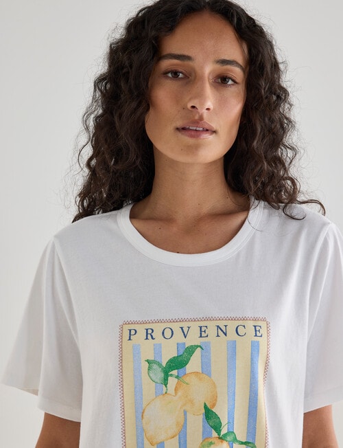 Zest Sleep Printed Tee, Lemons product photo View 04 L