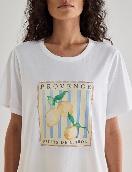 Zest Sleep Printed Tee, Lemons product photo View 05 L