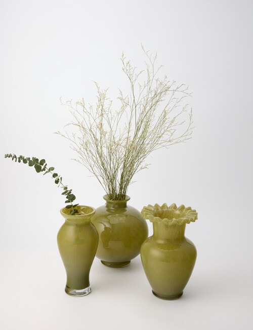 Tilly Home Marq Vase, Olive, Tall product photo View 04 L