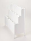 Teeny Weeny Scalloped Book Storage,White product photo View 03 S