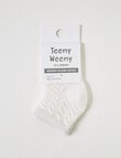 Teeny Weeny Merino Zig Zag Crew Socks, Cream product photo View 02 S