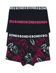 Bonds Classic Trunk, 3-Pack, Fig Leaf, Super Flamingo & Nu Black product photo View 02 S
