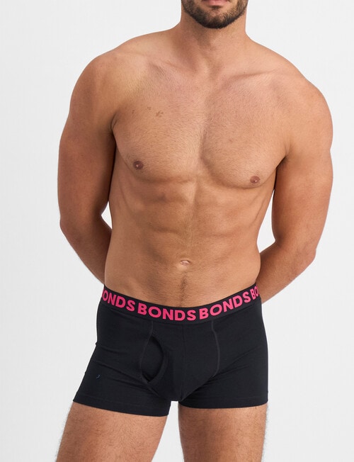 Bonds Classic Trunk, 3-Pack, Fig Leaf, Super Flamingo & Nu Black product photo View 06 L