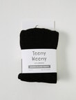 Teeny Weeny Merino Plain Tights, Black product photo View 02 S