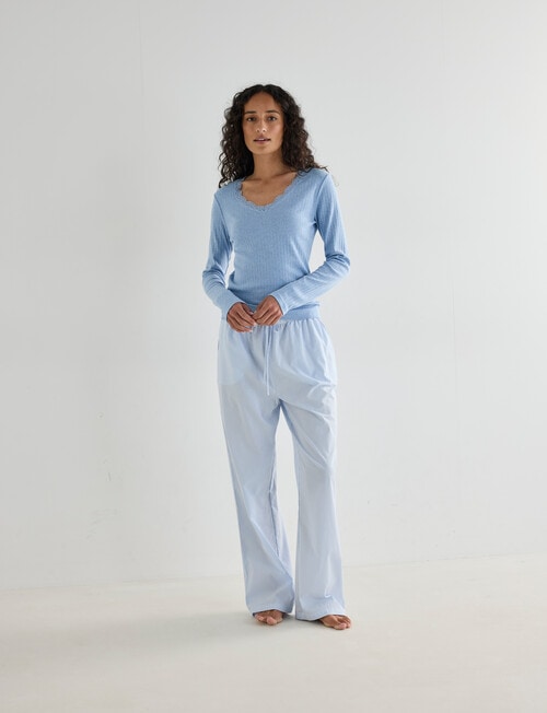 Zest Sleep Pant, Blue Stripe product photo View 03 L