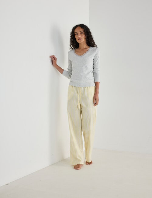Zest Sleep Pant, Lemon Stripe product photo View 03 L