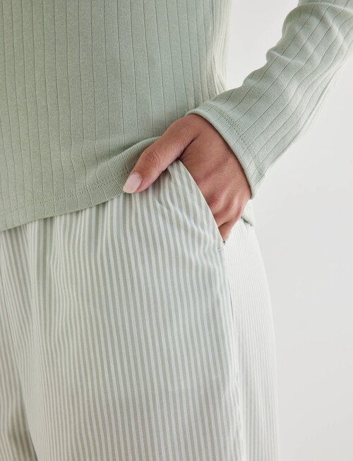 Zest Sleep Pant, Pistachio Stripe product photo View 04 L