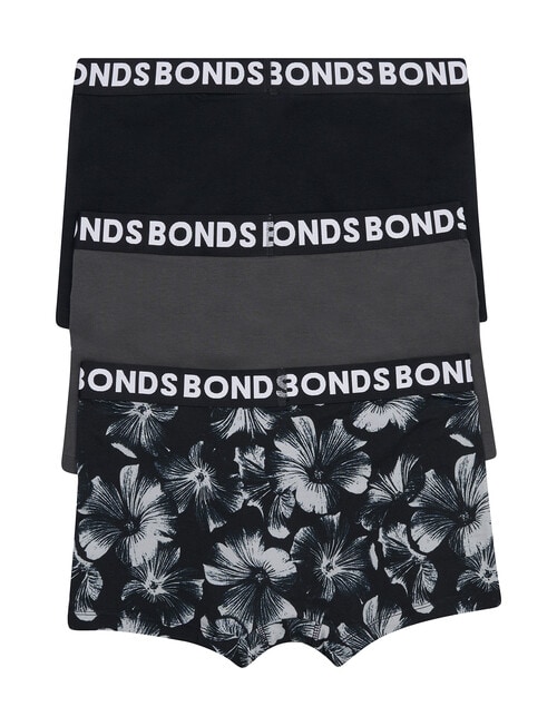Bonds Classic Trunk, 3-Pack, Nocturnal Petals, Black Rock & Nu Black product photo View 02 L