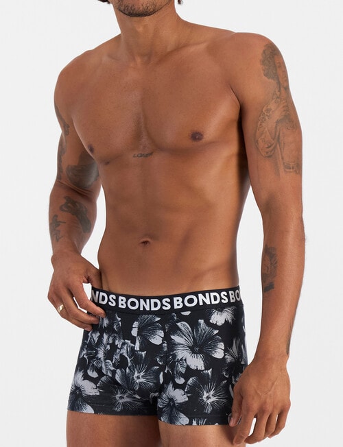 Bonds Classic Trunk, 3-Pack, Nocturnal Petals, Black Rock & Nu Black product photo View 03 L