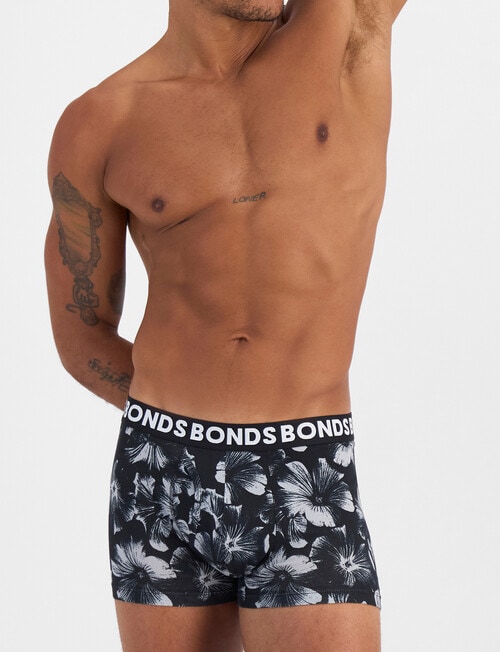 Bonds Classic Trunk, 3-Pack, Nocturnal Petals, Black Rock & Nu Black product photo View 04 L