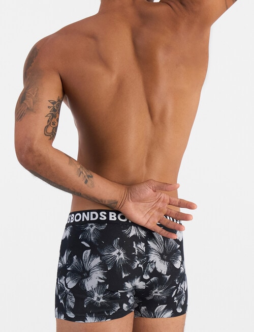 Bonds Classic Trunk, 3-Pack, Nocturnal Petals, Black Rock & Nu Black product photo View 05 L