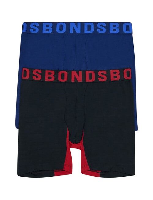 Bonds Chafe-off Mid Trunk, 2-Pack, Bleutiful Eyes, Dory & Nu Black, & Mik Brick product photo