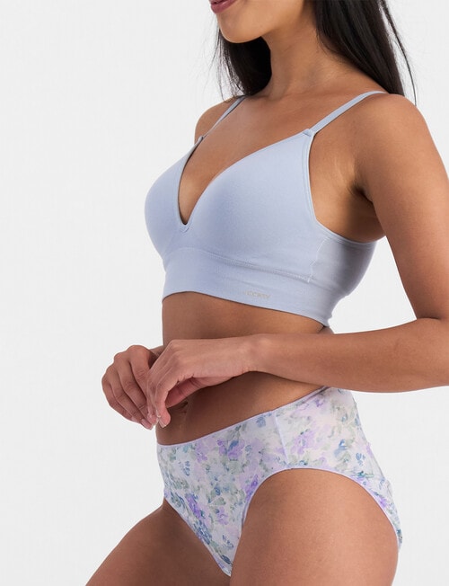 Jockey Woman No Panty Line Promise Micro Hi Cut Brief, Pastel Petals product photo View 02 L