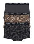 Bonds Guyfront Trunk, 3-Pack, Shadow Fern, Black Pearl & Nu Black product photo View 02 S