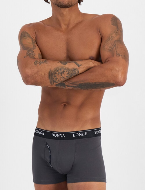 Bonds Guyfront Trunk, 3-Pack, Shadow Fern, Black Pearl & Nu Black product photo View 06 L