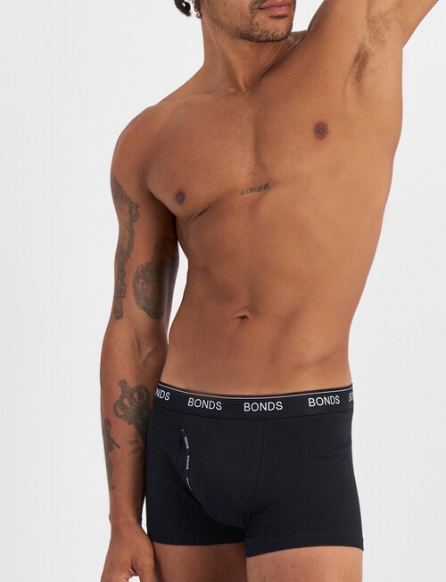 Bonds Guyfront Trunk, 3-Pack, Shadow Fern, Black Pearl & Nu Black product photo View 07 L