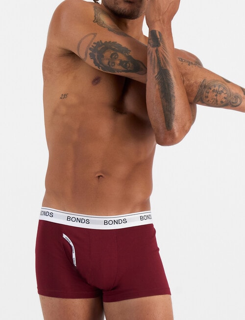 Bonds Guyfront Trunk, 3-Pack, Lucky Lotus, Rouge Noir & Nu Black product photo View 03 L