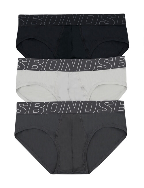 Bonds Sweat Off Brief, 3-Pack, Black Pearl, Baseline & Nu Black product photo