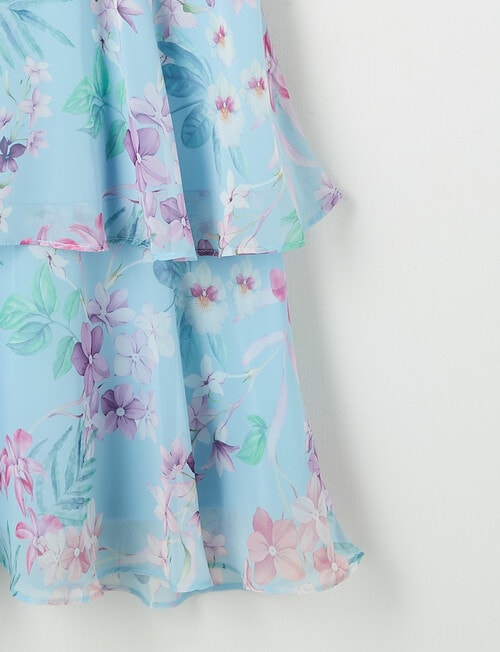 Switch Party Collection Floral Lulu Halterneck Dress, Cornflower product photo View 03 L