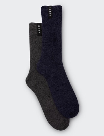 Bonds Supersoft Home Sock, 2-Pack, Navy & Rockstar product photo