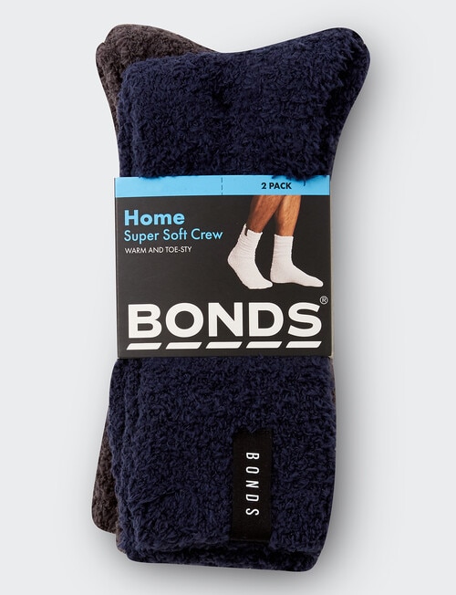 Bonds Supersoft Home Sock, 2-Pack, Navy & Rockstar product photo View 04 L