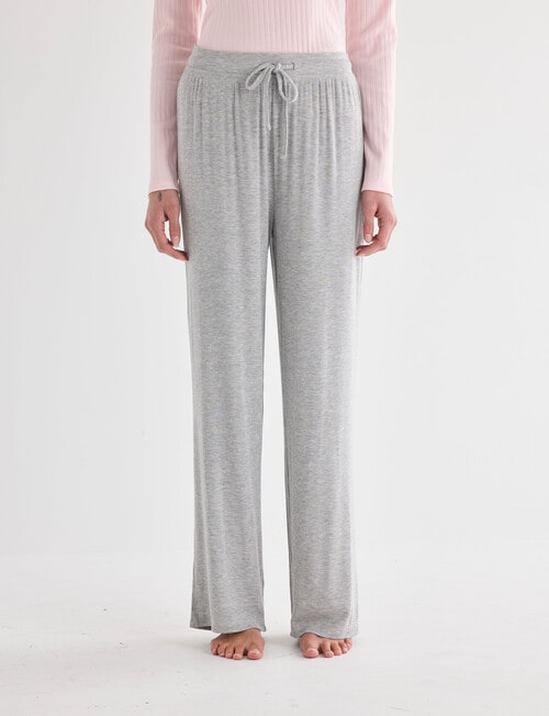 Zest Sleep Rib Pant, Grey Marle product photo