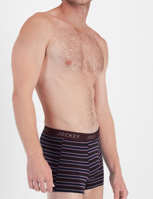 Jockey Comfort Stripe Trunk, 3-Pack, Stripe Forest Bed product photo View 02 L