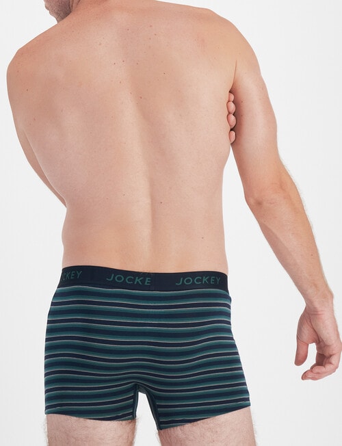 Jockey Comfort Stripe Trunk, 3-Pack, Stripe Winter Pine product photo View 03 L