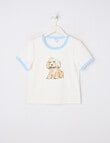 Switch Puppy Short Sleeve Ringer Tee, Vanilla product photo