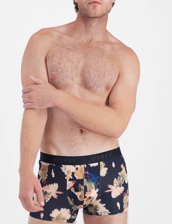 Jockey Comfort Print Trunk, 3-Pack, Blur Fallen Beauty product photo