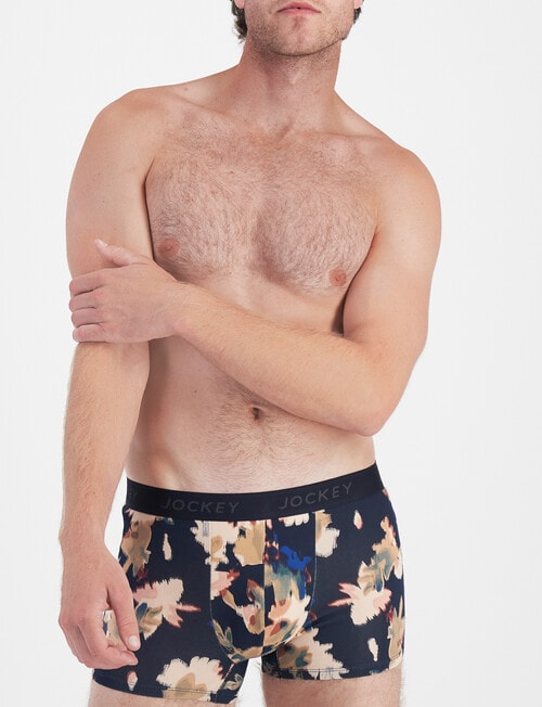 Jockey Comfort Print Trunk, 3-Pack, Blur Fallen Beauty product photo