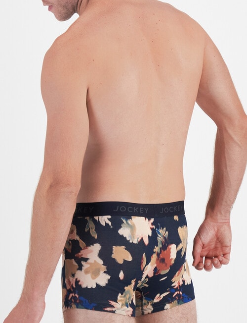 Jockey Comfort Print Trunk, 3-Pack, Blur Fallen Beauty product photo View 03 L