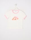 Switch Croissant Short Sleeve Ringer Tee, Vanilla product photo